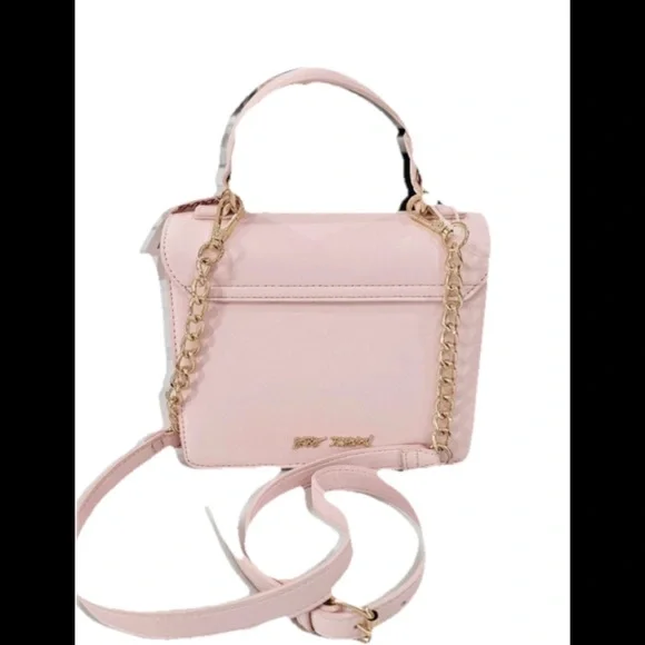 Betsey Johnson Pink Heart Mini Bag New - Picture 3 of 4